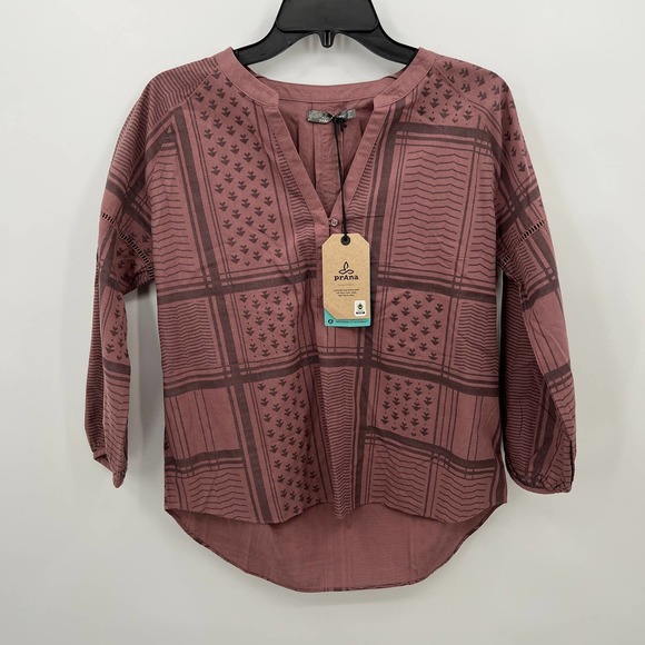 Prana Tops - PrAna Women's Elena Top in Dark Mauve Size XS